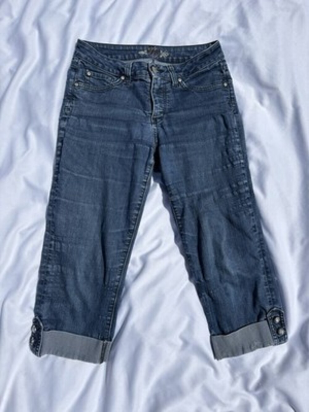 Miraclebody Jeans Womens Stretch Denim Made in USA Premium Comfort Blue Size 4